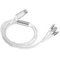 Pikkukuva 3 / 8: 3 in 1 Multi USB -latauskaapeli LED Virtaava Laturi Johto IOS/Type C/Micro Portille Värikäs Valo