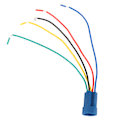 Miniatyrbillede 6 af 8: 12V 0,6 tommer LED-lys Trykknap Selvlåsende Selvtilbageførende Vandafvisende Toggle Switch Blåt Lys