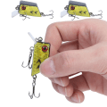 Miniatyrbilde 8 av 8: 3 stk Cube Mini Agns Fiske Kunstfiske Agns Fiskeutstyr med Skarpe Kroker 3#