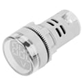 Miniatyrbillede 7 af 8: Rund LED Signallampe AC Digital Display Voltmeter Indikator (hvid)