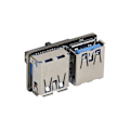 Pikkukuva 4 / 8: 20-nastainen USB 3.0 -adapteri 19-nastainen jakaja-muunnin 2-porttinen A-naarasliitin emolevy