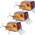 Miniatyrbillede 6 af 8: 3 stk Cube Mini Agns Fiske Kunstfisk Lokke Fiskegrej Værktøj med Skarpe Krog 5#