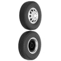Pikkukuva 8 / 8: 2 kpl Alumiiniseos 10 reikää Navan kanssa Renkaiden Iho Etupyörä Tamiya Kuorma-autolle 1/14 RC Osa