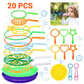 20 st/set Bubble Wands Barn Stora Bubblor Stavset Bubbelstav Bubbelstavssortiment Bubbelmaskinsleksak