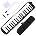 Miniatyrbillede 1 af 8: Melodica 37 Tangenter Keyboard Blæseinstrument til Begynder Professionel Træning Sort