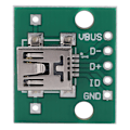 Miniatyrbillede 5 af 8: 10 stk. Mini USB til DIP Adapterkort 5P til 2,54 mm PCB Board DIY USB Strømforsyning