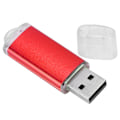 Miniatyrbild 5 av 8: USB-minne med transparent skydd, röd, portabel lagring, minnessticka för PC och surfplatta, 64GB