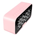 Miniatyrbild 8 av 8: Bluetooth Spegel Väckarklocka LED Digital Skärm Högt Ljud Multifunktionell Väckarklocka med Bluetooth Högtalare för Sovrum