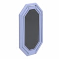 Miniatyrbillede 4 af 8: Rhombus Formet Telefon Finger Ring Grip 360° Rotationsstanderholder til Magnetisk Bilholder Lilla