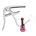 Pikkukuva 1 / 8: CP‑08 Sinkkiseos ja silikoni Kevyt kitaran ukulele-kapo, soitintarvikkeet, mattahopea