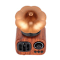 Pikkukuva 4 / 8: Retro Bluetooth-kaiutin Trumpetti Kukka Ammattimainen Vahva Basso Kannettava Puutyylinen Stereokaiutin Kotiin Vaalea Puun Väri