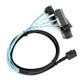 Pikkukuva 3 / 8: Adapterikaapeli palvelinkaapeli kiintolevy sisäinen Mini SAS SFF-8643 - 29pin SFF-8482 1-metrinen
