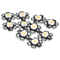 Miniatyrbillede 3 af 8: 10 stk. Ultra Bright LED Chip 3V DIY Lysperler til Loftslampe Downlight Lommelygte Bordlampe Varmt Lys 3000K 3W