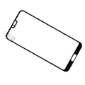 Miniatyrbild 4 av 8: Heltäckande skärmskydd i härdat glas för Huawei Honor 10 mobiltelefoner