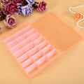 Miniatyrbilde 7 av 8: 24 Rom Plast Smykker Justerbar Boks Avtakbar Organizer Perler Oppbevaringsboks (Oransje)