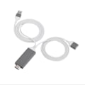 Miniatyrbillede 1 af 8: 3 Farver Telefon til HDMI Kabel til IOS Interface Digital AV Adapter 1080P Plug Play til IOS Android Hvid