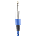 Miniatyrbillede 6 af 8: 6,35 mm Skærmet Bil Audio Linje Modificeret Interconnect Kabel 1,8 m (Blå)
