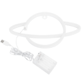 Miniatyrbillede 2 af 8: LED Neon Lys Planet Neon Skilt Dekorativ Natlampe til Soveværelse Bar USB/Batteridrevet Rød
