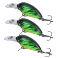 Miniatyrbillede 5 af 8: 3 stk. 6CM/5G Dykning 3D Øjne Lokke Kunstfærdig Simulering Livagtig Agns Fiskegrej 1#