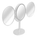 Miniatyrbillede 4 af 8: LED Makeup Spejl Foldbart Roterbart Spejl Touch Kosmetisk Spejl til Soveværelse Omklædningsrum Hvid
