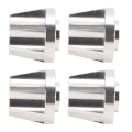Miniatyrbilde 4 av 8: 4 stk. 1.9-tommers Sølv Hjul Hex Hub i Aluminiumlegering Passer for SCX10 1/10 RC Bilmodell 20mm