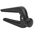 Miniatyrbillede 7 af 8: Zinklegering Akustisk Guitar Capo Professionel Justerbar Silikone Klemme Mund til Bas Ukulele Violin Sort