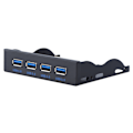 Miniatyrbild 7 av 8: USB3.0 Floppy Frontpanel 3.5' Floppy Bay 19 Pin till 4 Interface USB3.0 HUB