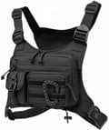 Nylon Chest Bag with Quick Release Buckle and Multiple Pockets, Adjustable, Practical Vest, Suitable for Outdoor Activities, Hiking, Cycling