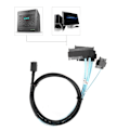 Pikkukuva 6 / 8: Adapterikaapeli palvelinkaapeli kiintolevy sisäinen Mini SAS SFF-8643 - 29pin SFF-8482 1-metrinen
