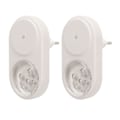 Miniatyrbillede 2 af 8: 2 stk. Plug-in Natlampe LED RGB Varm Hvid Tilstand 55 Lumen Sød Børnelampe til Soveværelse EU Stik 100‑240V