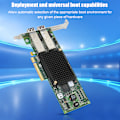 Miniatyrbild 7 av 8: För EMULEX LPE12002 FC HBA PCle 2.0 8G PCl E Dual Port Fiber Channel-kort HBA-kort