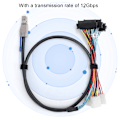 Pikkukuva 8 / 8: G0502 Ulkoinen kiintolevyn kaapeli Mini SAS SFF-8644 - SFF-8482 palvelintietokoneen lisävarusteet 2 metriä