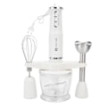 Miniatyrbild 1 av 8: Multifunktionell Handmixer 600W Elektrisk Omrörare Matberedare EU-kontakt 220V Vit