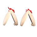 Miniatyrbild 6 av 8: 2 st Trä Finger Castanet Slagverksinstrument Finger Castanet för Barn Tidig Utbildning