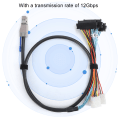 Miniatyrbilde 8 av 8: G0502 Ekstern Harddiskkabel Mini SAS SFF-8644 til SFF-8482 Server Datamaskintilbehør 1 Meter
