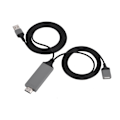 Miniatyrbillede 1 af 8: 3 Farver Telefon til HDMI Kabel til IOS Interface Digital AV Adapter 1080P Plug Play til IOS Android Sort
