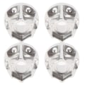 Miniatyrbilde 2 av 8: 4 stk. 1.9-tommers Sølv Hjul Hex Hub i Aluminiumlegering Passer for SCX10 1/10 RC Bilmodell 20mm