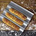 Miniatyrbilde 4 av 8: Non-stick perforert form for franskbrød, bakeutstyr, toast, matlaging, bakeform, hjemmebaking