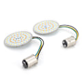 Miniatyrbillede 3 af 8: 2 stk. Motorcykel LED Blinklys Indikator Hvid Gul Lys Høj Lysstyrke Passer til Touring