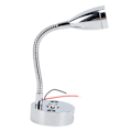 Pikkukuva 7 / 8: RV-lukuvalo LED-kromi sisätilojen sängyn vieressä oleva lamppu veneelle ja jahdille USB 3 säädettävää valon väriä kosketuslampun DC12-24V