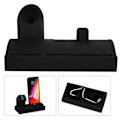 Pikkukuva 5 / 8: Matkapuhelimen latausalusta silikoniteline iWatch5/iPhone11 Pro Max -puhelimelle