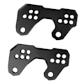 Miniatyrbillede 2 af 8: 2 stk. Passager Fodplade Bagskiftbeslag CNC Aluminium Legering Udskiftning til YZF R3 MT25 MT03 Sort