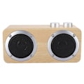 Miniatyrbild 2 av 8: Högkvalitativ Mini Subwoofer-högtalare i Trä med Bluetooth, Vred och Ljudkabel