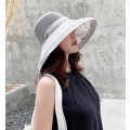 Miniatyrbillede 2 af 6: Kvinders mesh solhatte Sommer UV-beskyttelse Bred skygge Strand F