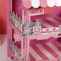 Miniatyrbillede 6 af 8: 3-lags Papir Cupcake Stativ Pap Cupcake Tårn Dessert Cupcake Holder Engangs Kage Stativ til Fødselsdagsfester