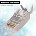 Miniatyrbilde 8 av 8: 10 stk. Skjermet RJ45 8P8C CAT7 30GIP Kommunikasjonsnettverk Serverkontakter Ethernet-kabel RJ45