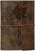 Portable Leather Journal - A5 - 165×235 mm - 80 Pages - Loose-leaf Notebook - Refillable Inserts, Travel Diary - Perfect Gift - Coffee Brown