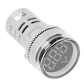 Miniatyrbillede 5 af 8: Rund LED Signallampe AC Digital Display Voltmeter Indikator (hvid)
