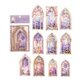 Miniatyrbillede 1 af 8: 10 stk. Holografisk Scrapbog Sticker 3D PET Klar Farve Vinduesdesign Let at Påføre Æstetisk Sticker til Journal Notesbog Lilla