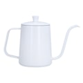 Miniatyrbillede 6 af 8: Kaffekedel Rustfrit Stål Mini Bærbar Hvid Tynd Tud Hæld Over Kedel til Rejser Camping Te Kaffe